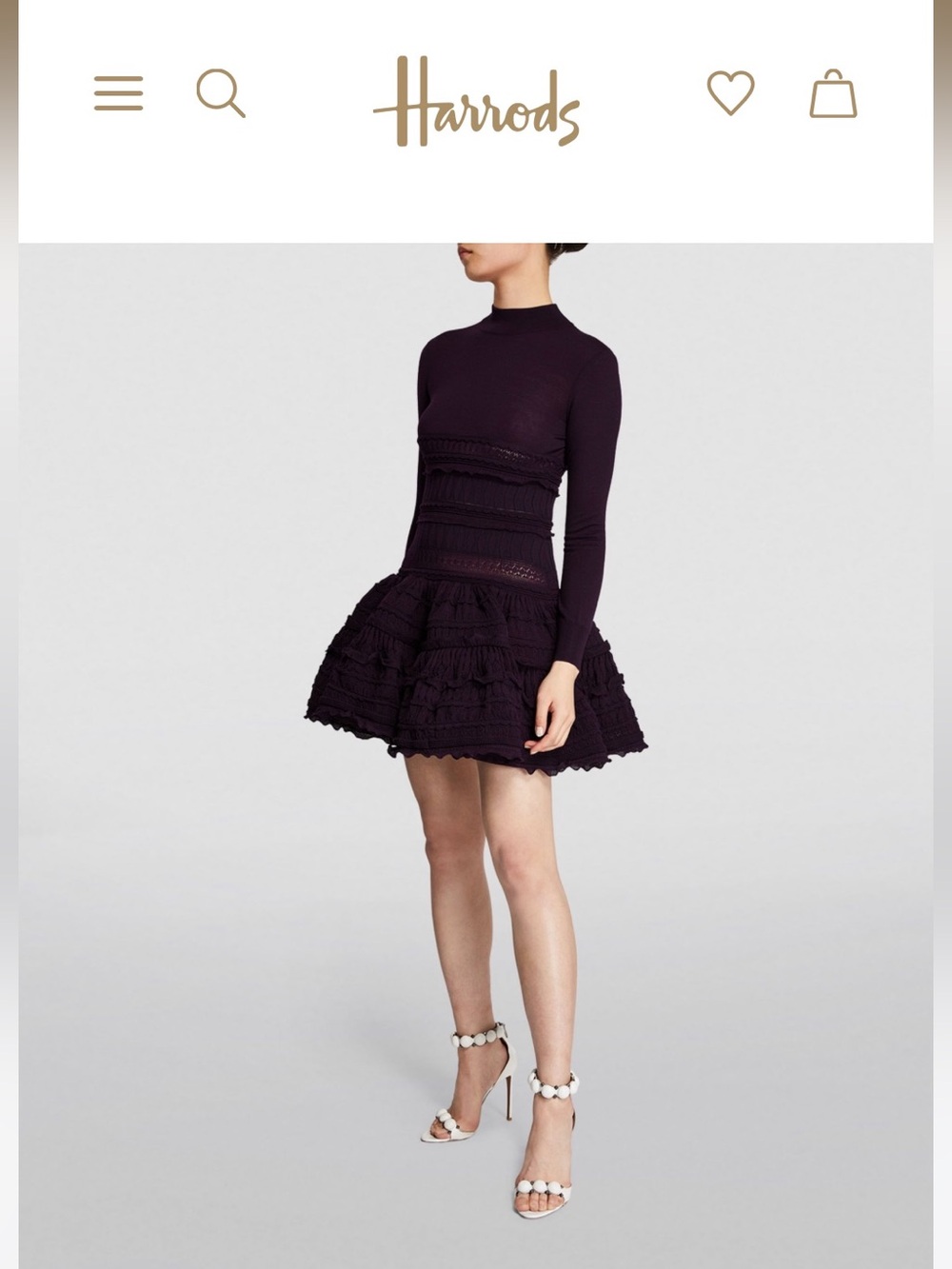 Alaïa Long-Sleeved Crinoline Dress - Picture 6 of 11